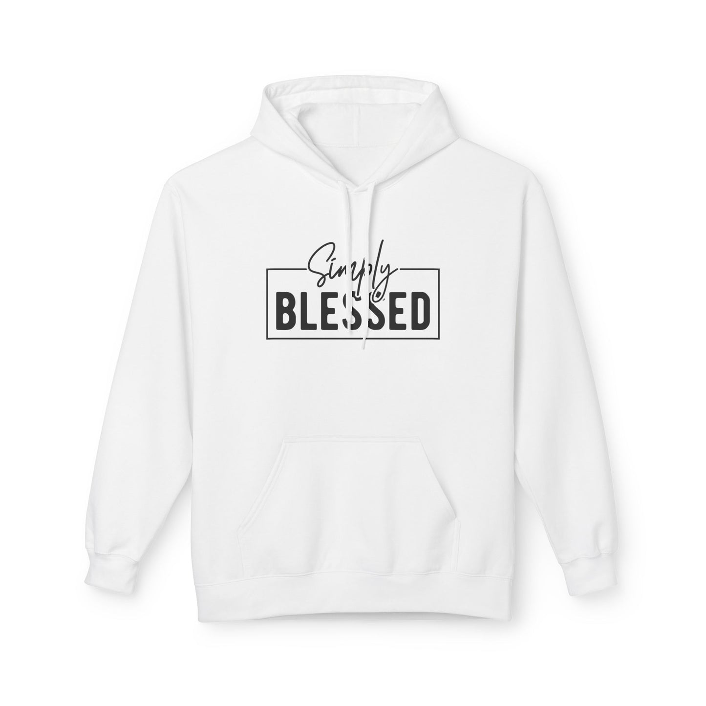 Simply Blessed Fleece Hoodie | Cozy Gift for Faith Lovers | Perfect for Chill Days, Birthday, & Holidays | Unisex Apparel