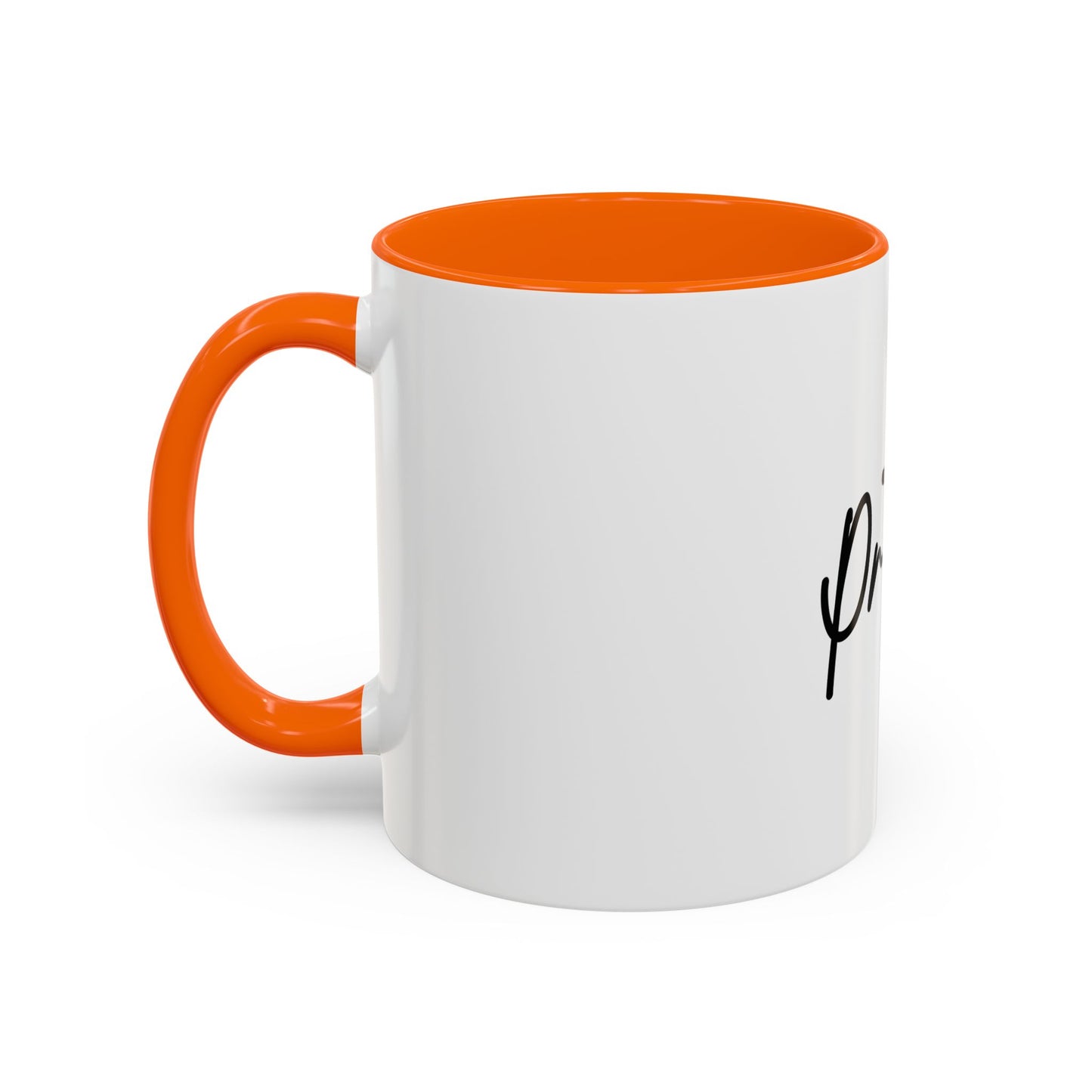 Faith-Inspired Accent Coffee Mug, Motivational Drinkware, Gift for Friends, Office Decor, Christian Encouragement