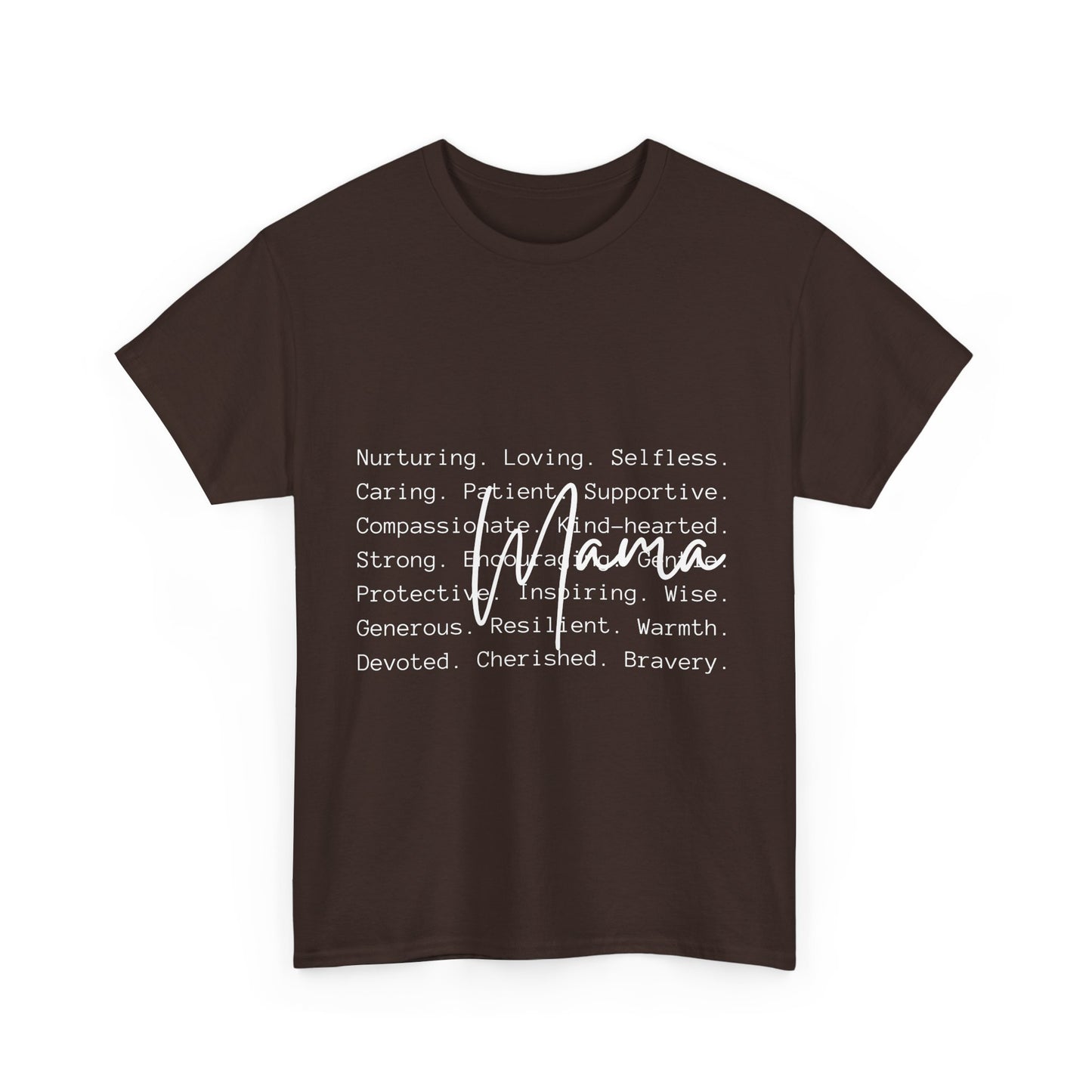 Inspirational Unisex Heavy Cotton Tee - Nurturing, Loving, Supportive Design