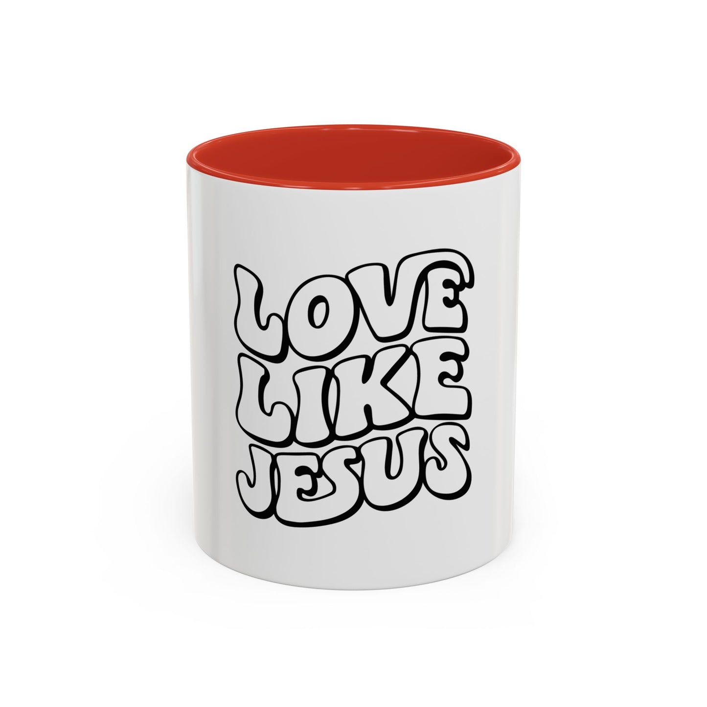 Love Like Jesus Accent Coffee Mug | Inspirational Mug for Christians, Unique Gift for Birthdays, Holidays, Religious Gatherings, Cozy Decor