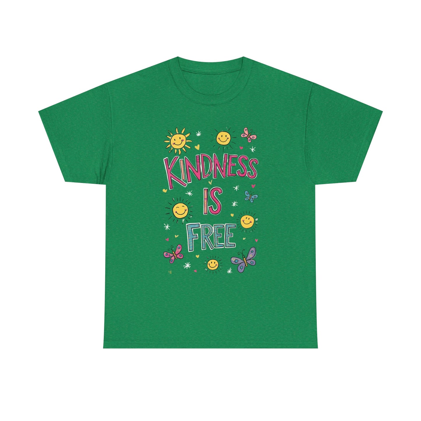 Kindness is Free T-Shirt | Unisex Heavy Cotton Tee for Spreading Positivity