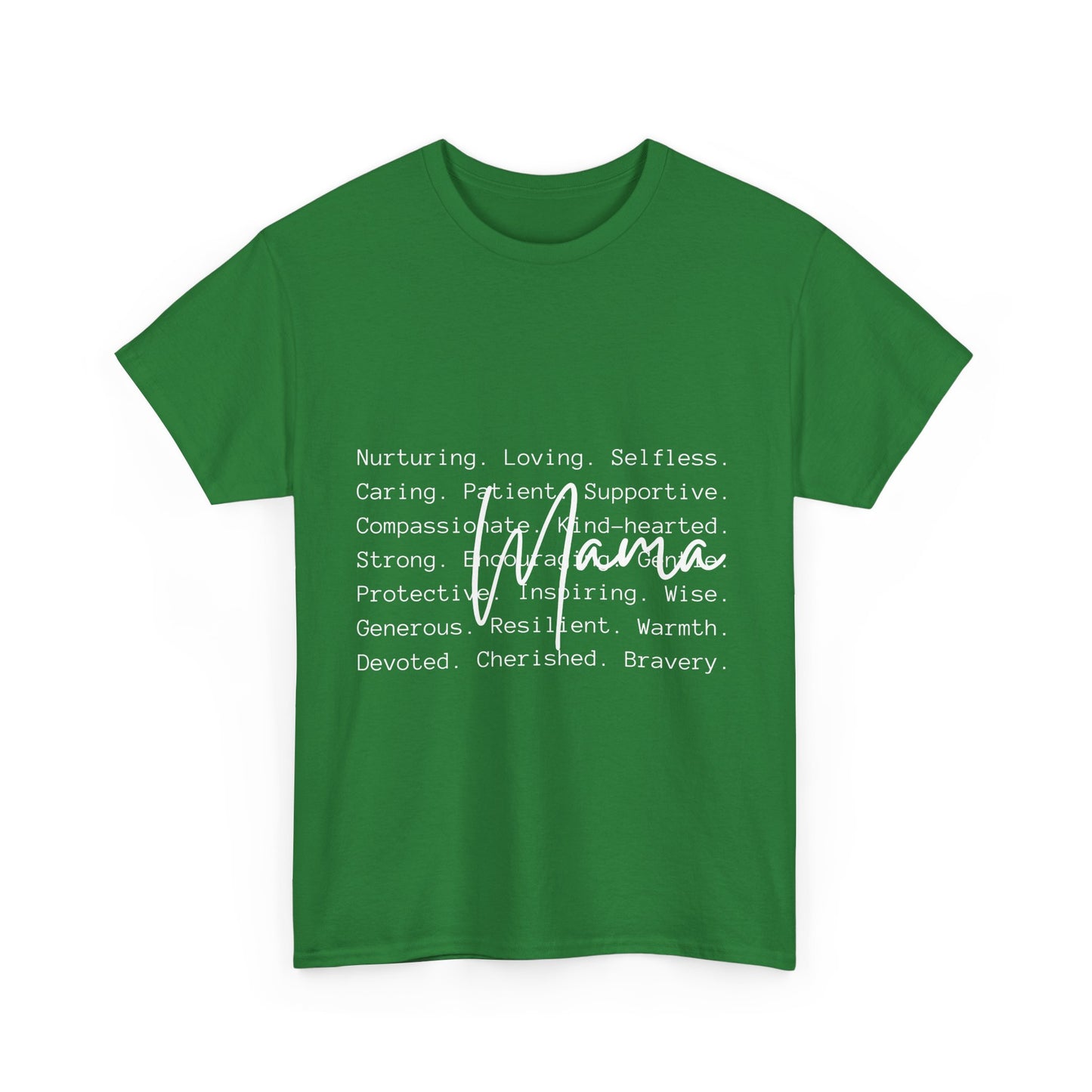 Inspirational Unisex Heavy Cotton Tee - Nurturing, Loving, Supportive Design