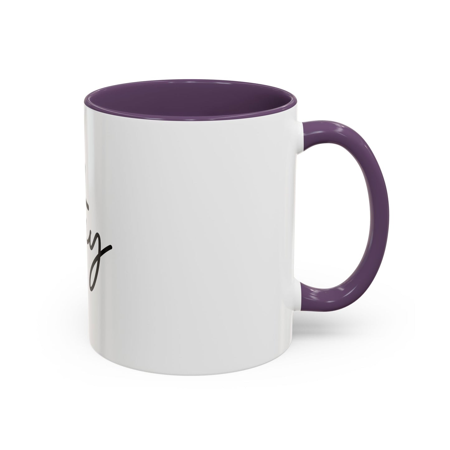 Faith-Inspired Accent Coffee Mug, Motivational Drinkware, Gift for Friends, Office Decor, Christian Encouragement