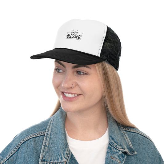 Simply Blessed Trucker Cap | Faith-Based Baseball Hat, Gift for Believers, Adjustable Religious Cap, Perfect for Holidays & Everyday Wear