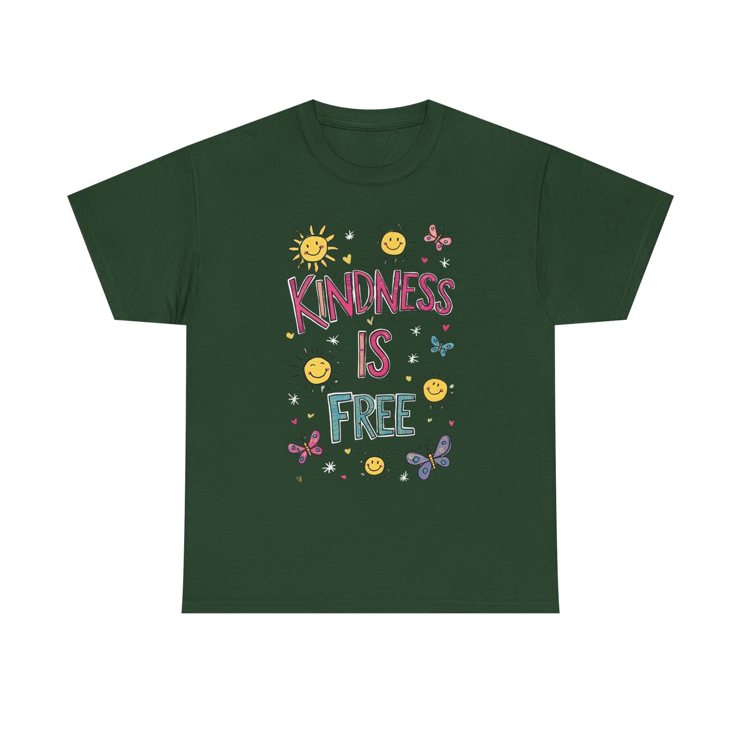 Kindness is Free T-Shirt | Unisex Heavy Cotton Tee for Spreading Positivity