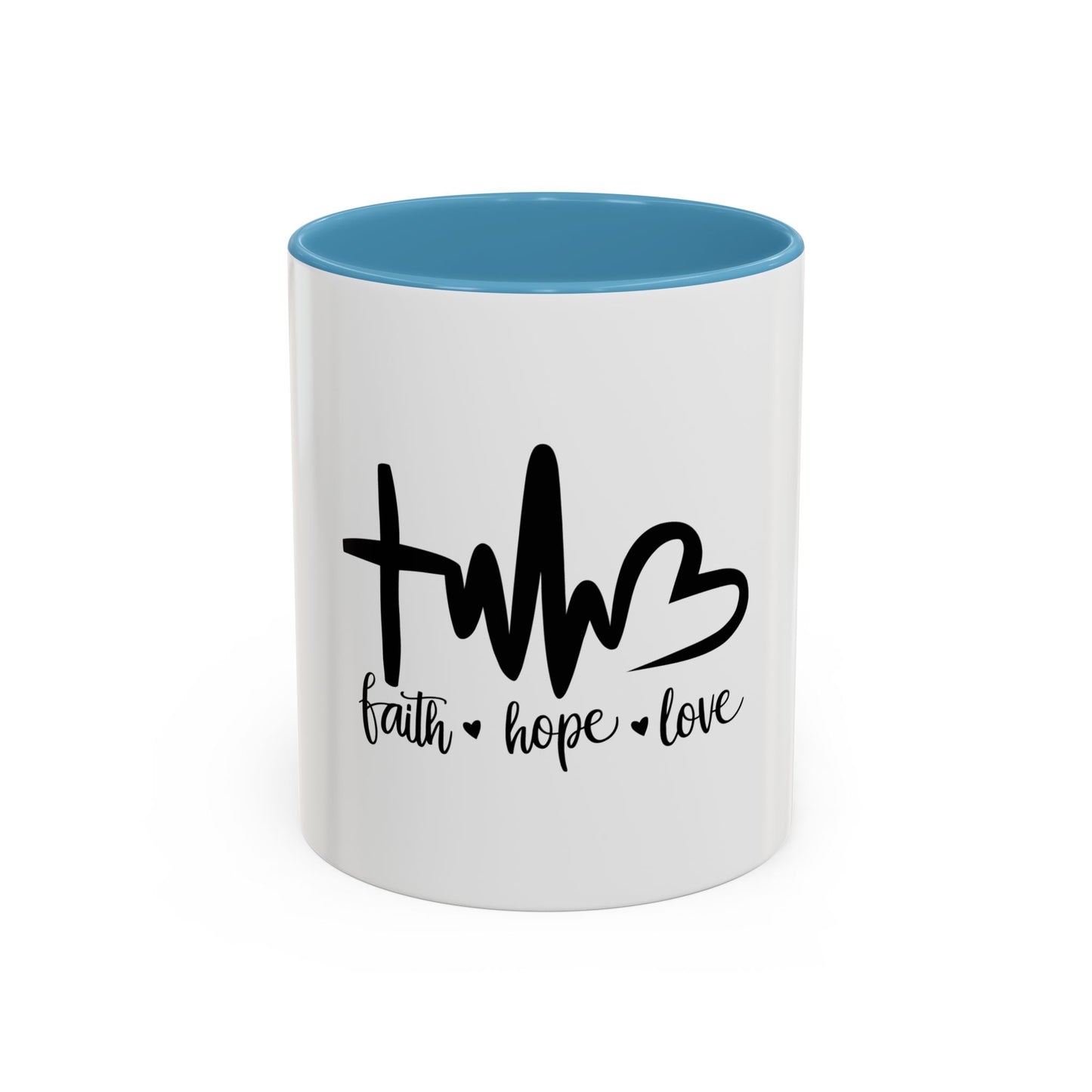 Faith, Hope, Love Coffee Mug - Inspirational Accent Mug, Perfect Gift for Friends, Motivational Decor, Spiritual Coffee Cup, [...]