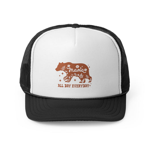 Mama Bear Trucker Cap - All Day Everyday - Stylish Outdoor Hat