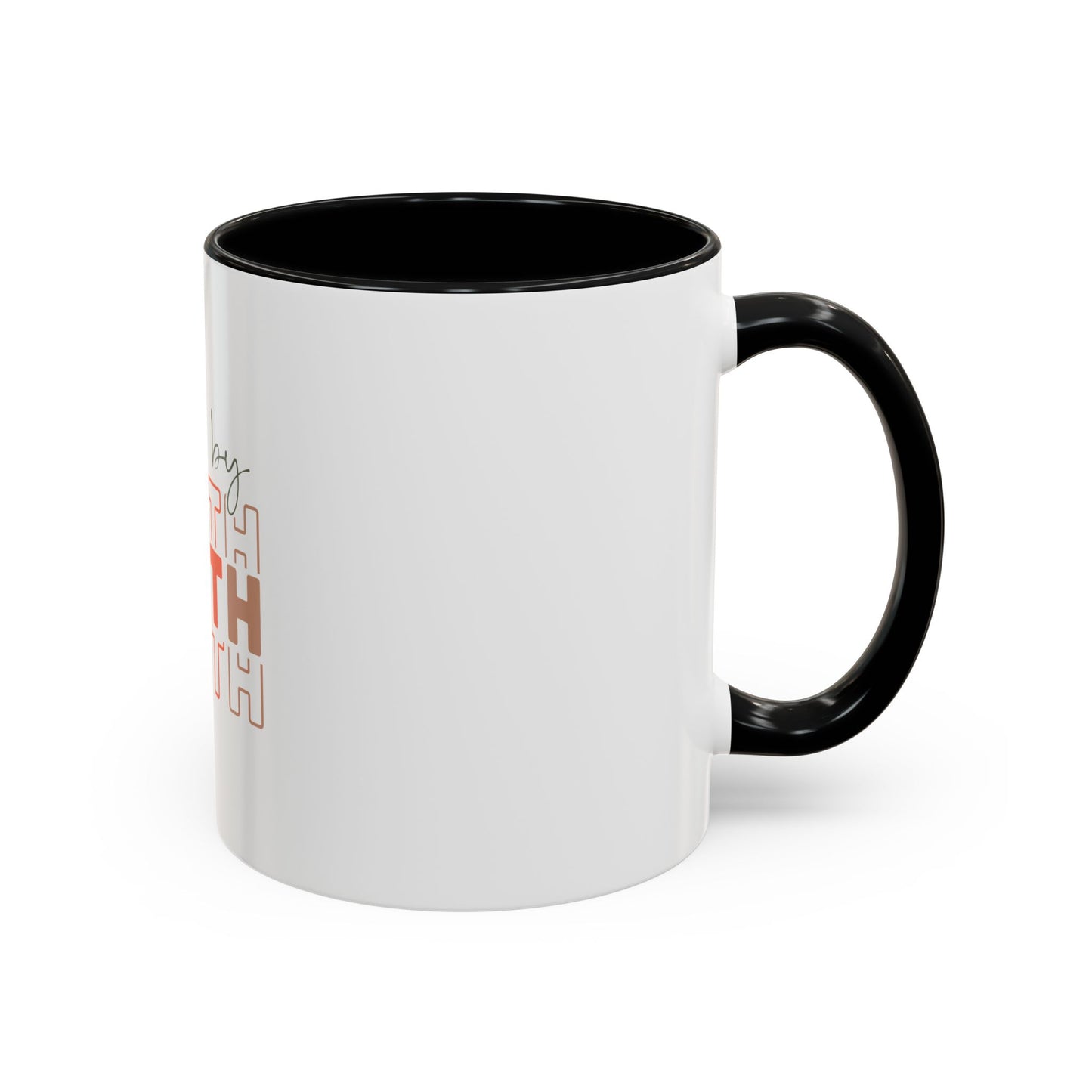 Faith-Inspired Accent Coffee Mug - Motivational Drinkware, Inspirational Gift, Home Office Decor, Prayer Mug, Christian Lifestyle