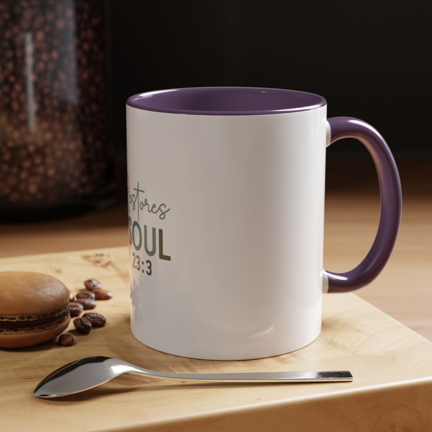 Inspirational Coffee Mug - "He Restores My Soul" Psalm 23:3, Faith Mug, Religious Gift, Christian Quote Mug, Motivational Coffee Cup, [...]