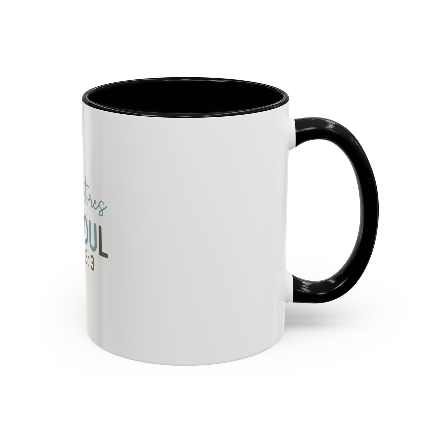Inspirational Coffee Mug - "He Restores My Soul" Psalm 23:3, Faith Mug, Religious Gift, Christian Quote Mug, Motivational Coffee Cup, [...]