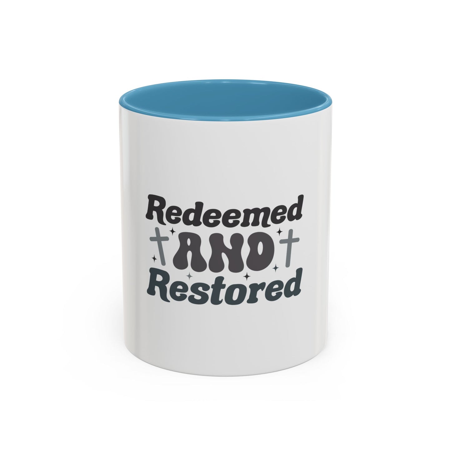 Redeemed and Restored Coffee Mug - Inspirational Drinkware for Faith, Unity, Gifts for Friends, Encouragement, Home & Office Decor