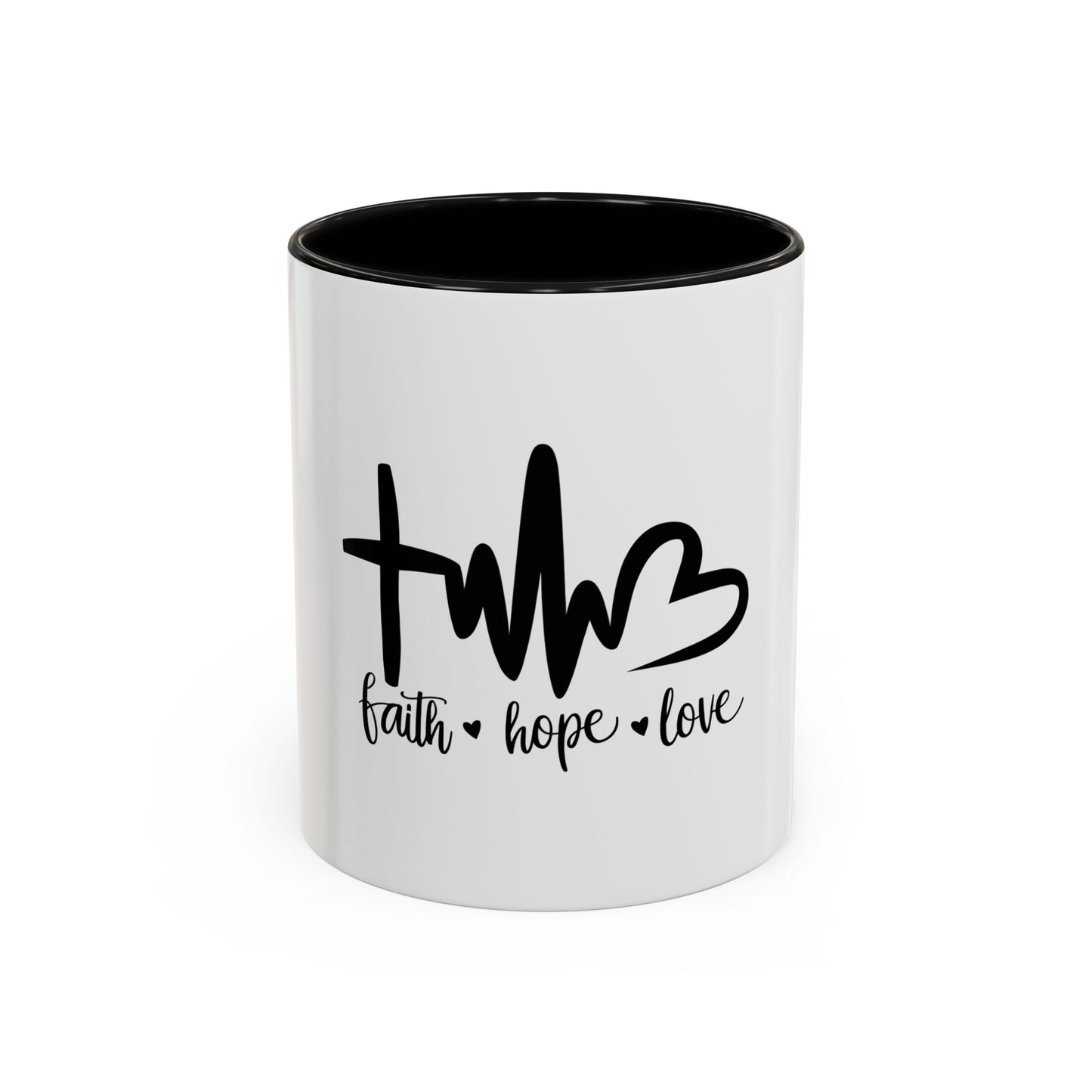 Faith, Hope, Love Coffee Mug - Inspirational Accent Mug, Perfect Gift for Friends, Motivational Decor, Spiritual Coffee Cup, [...]