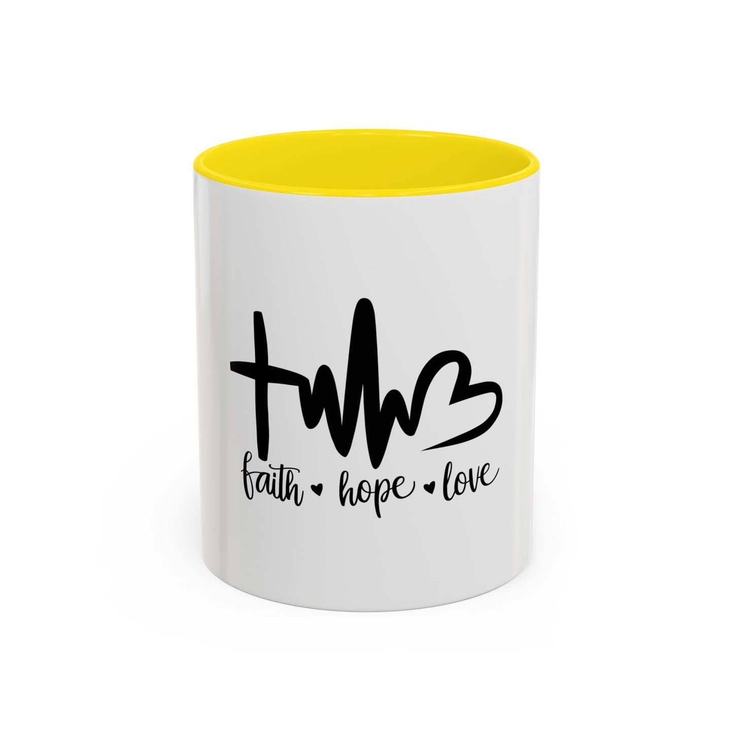 Faith, Hope, Love Coffee Mug - Inspirational Accent Mug, Perfect Gift for Friends, Motivational Decor, Spiritual Coffee Cup, [...]