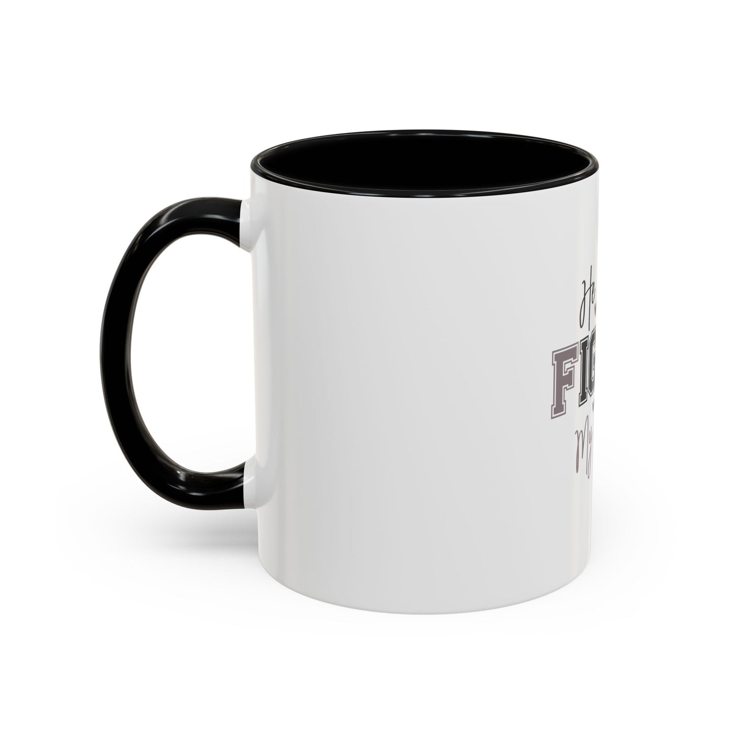 Inspirational Coffee Mug - He Fights My Battles, Motivational Gift for Believers, Faith-Based Home Decor, Christian Drinkware, [...]
