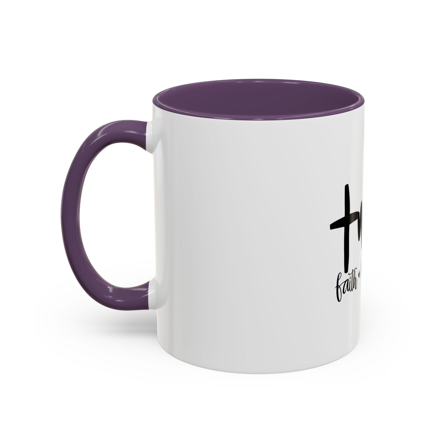 Faith, Hope, Love Coffee Mug - Inspirational Accent Mug, Perfect Gift for Friends, Motivational Decor, Spiritual Coffee Cup, [...]