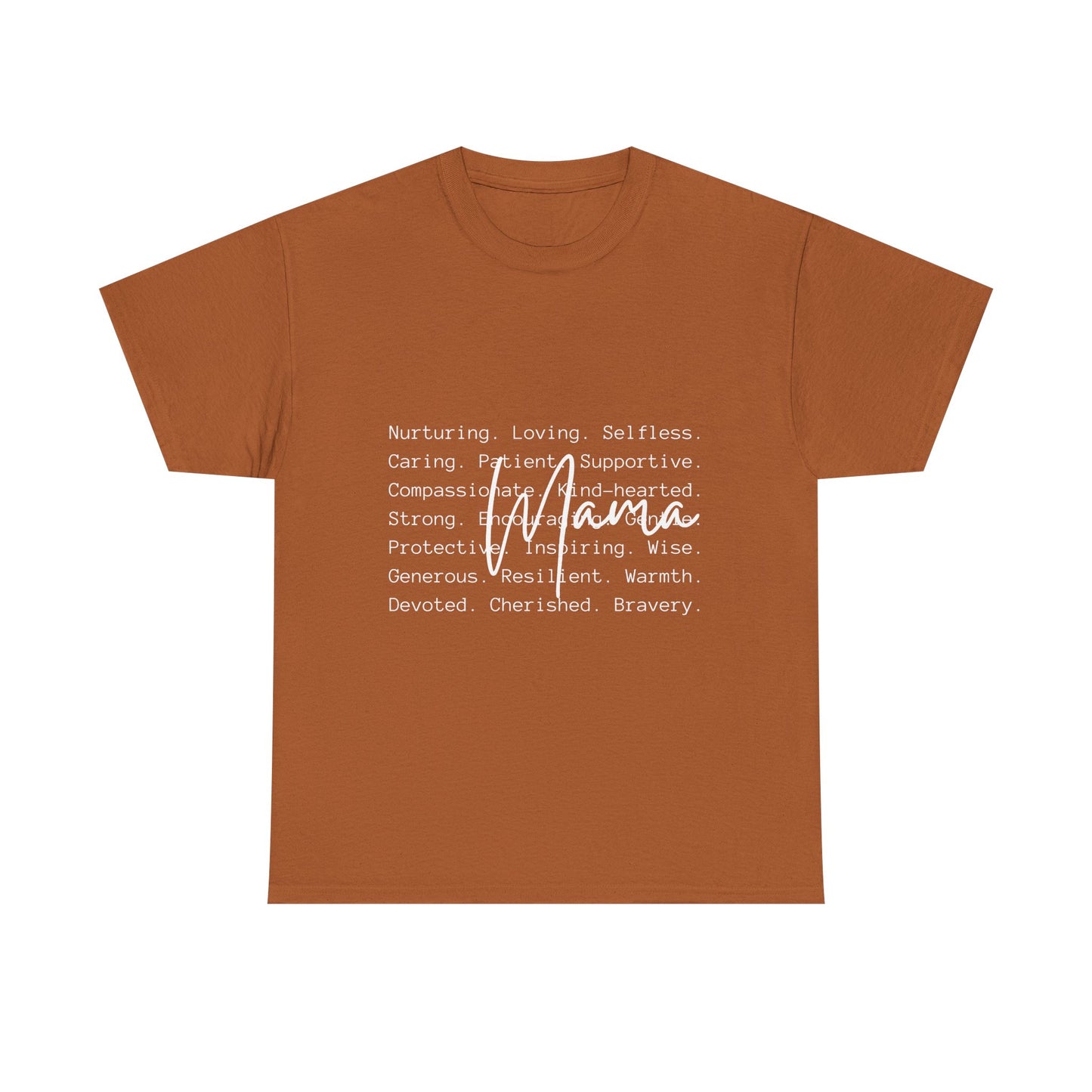 Inspirational Unisex Heavy Cotton Tee - Nurturing, Loving, Supportive Design