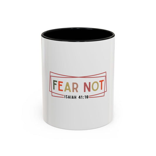 Inspirational Coffee Mug - Fear Not Isaiah 41:10, Motivational Gift, Christian Decor, Office Mug, Faith-Based Kitchenware