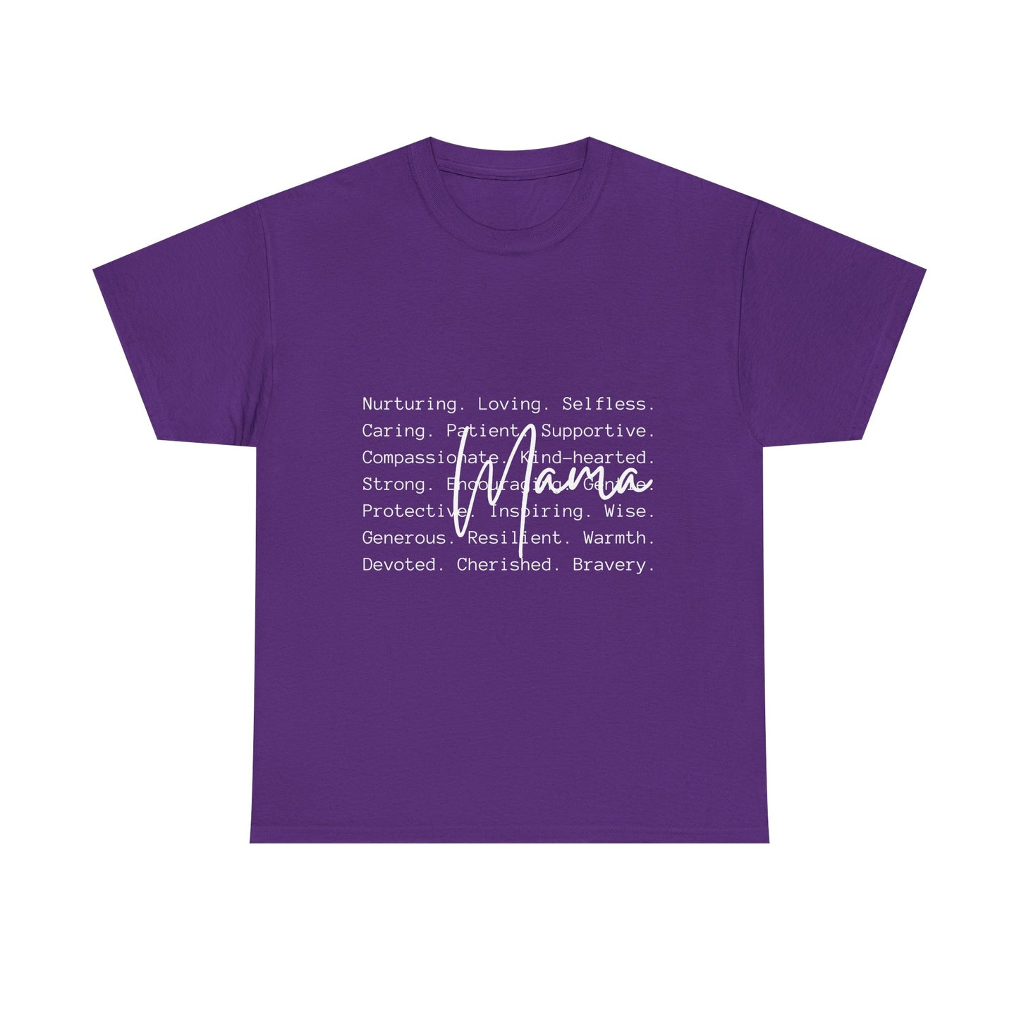 Inspirational Unisex Heavy Cotton Tee - Nurturing, Loving, Supportive Design