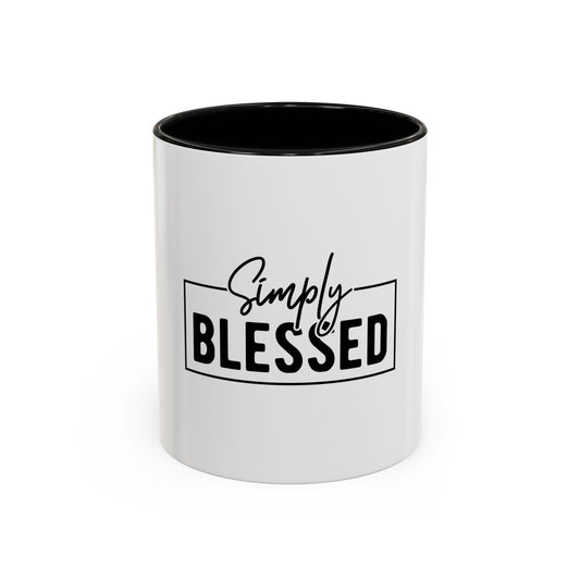 Simply Blessed Coffee Mug | Inspirational Gift, Motivational Mug, Home Decor, Office Coffee Cup, Holiday Gift