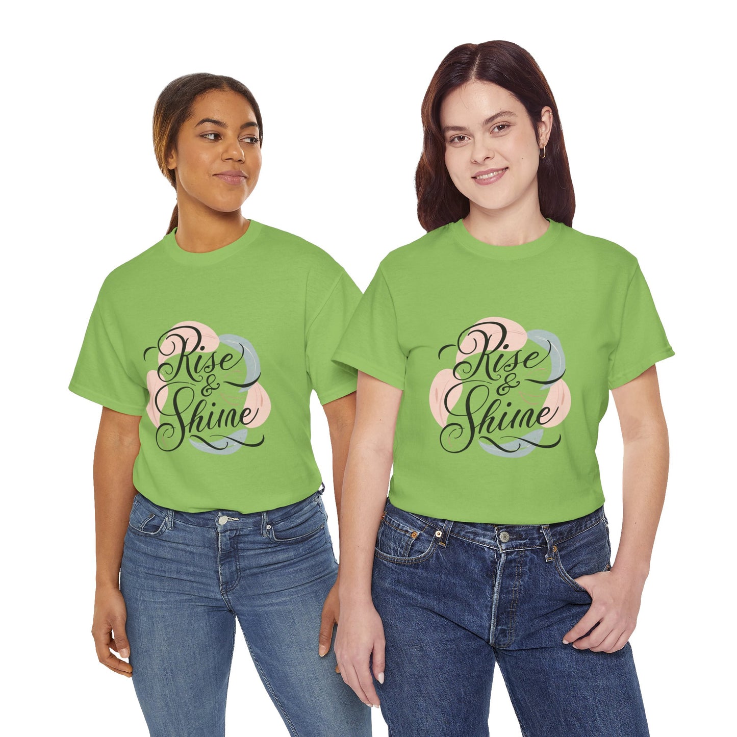 Inspirational 'Rise & Shine' Unisex Heavy Cotton Tee